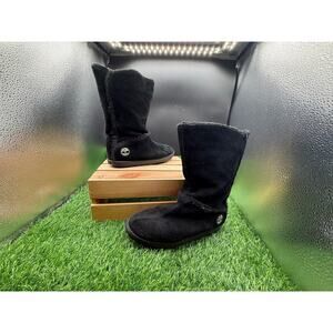 Timberland - Black Suede- Boots-Size 8W